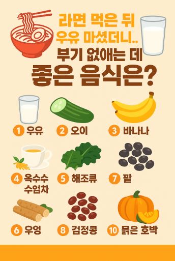 부기 빼주는 음식 10 관련 사진