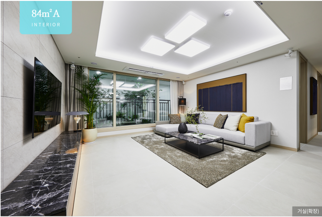 영종하늘도시 한신더휴 2차 - 거실인테리어