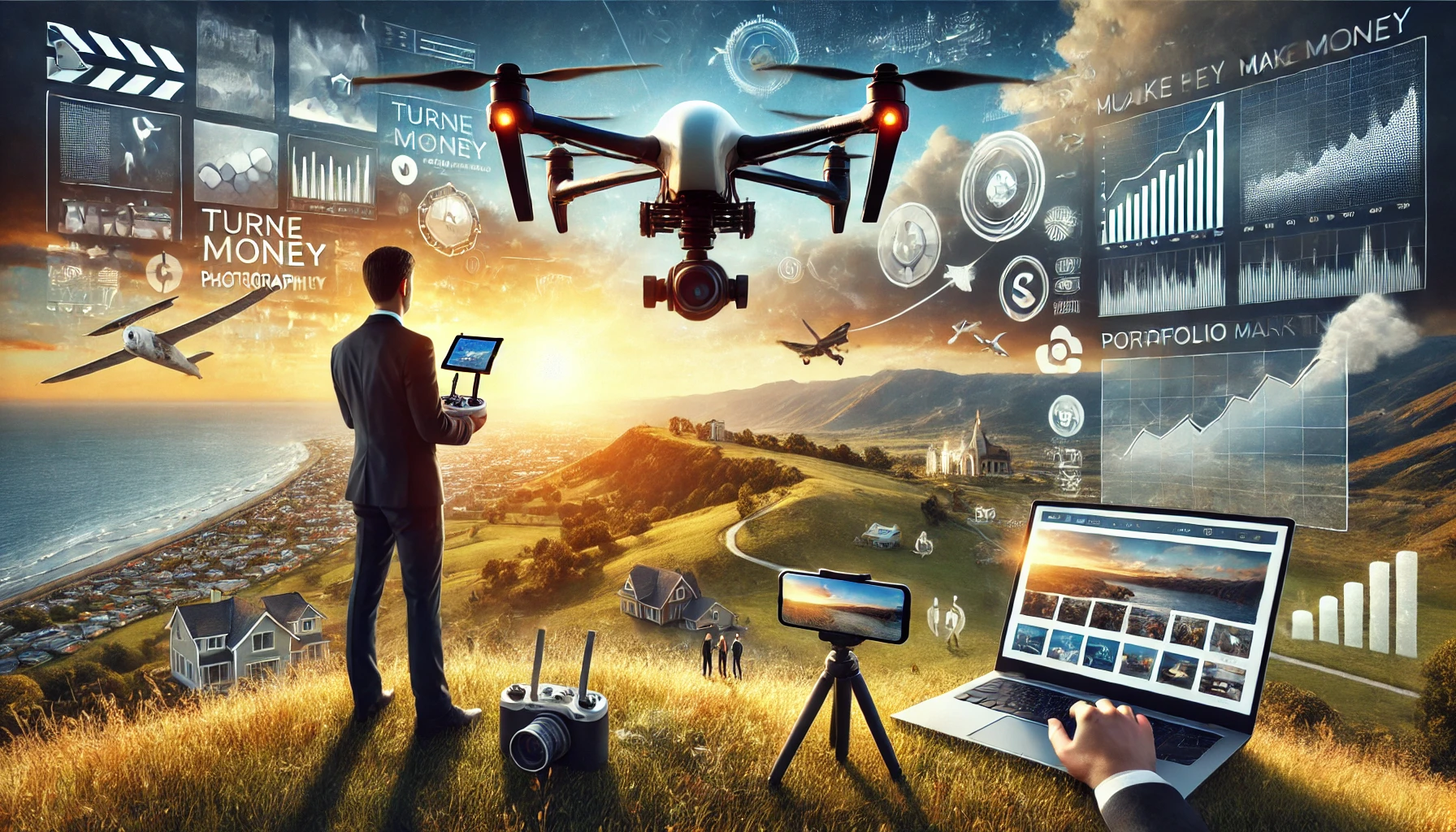 드론 촬영으로 돈 버는 법: 취미를 비즈니스로 만들기에 대한 이미지