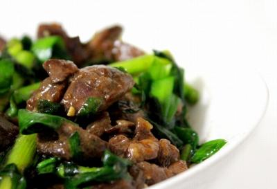 부추&times;돼지고기