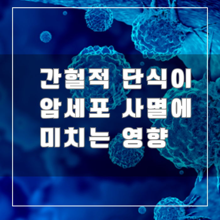 간헐적 단식이 암세포 사멸에 미치는 영향