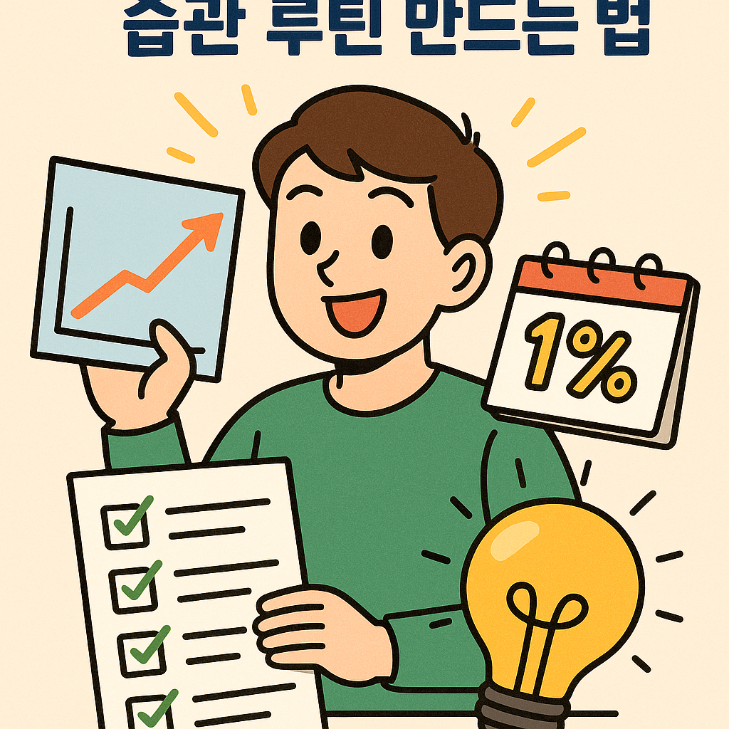 하루 1% 성장하는 습관 루틴 만드는 법