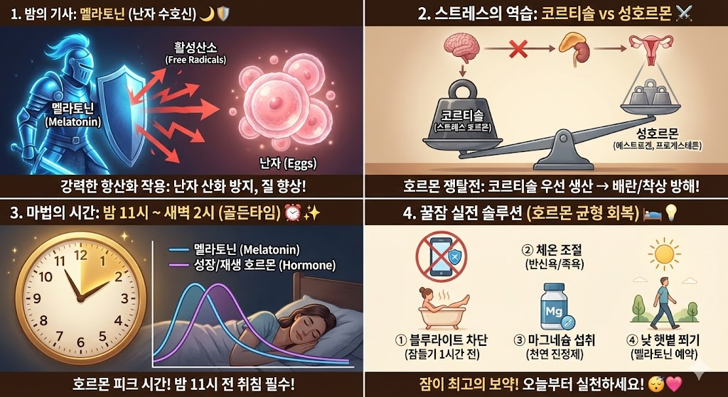 임산부 수면 멜라토닌 코르티솔