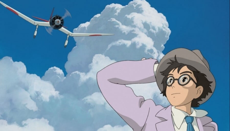 제로센이 날고 있는 모습을 흐뭇하게 바라보는 지로