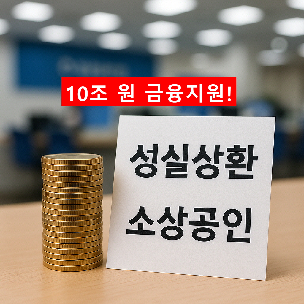 성실상환 소상공인 10조 금융지원, 저금리 대출·폐업지원 총정리