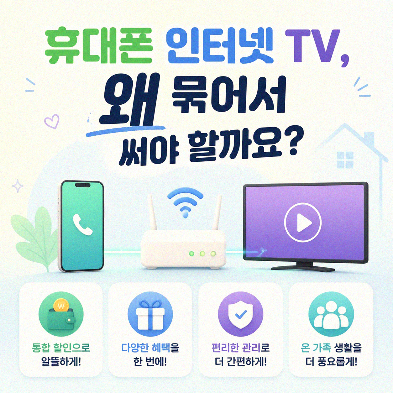LG 유플러스 휴대폰 인터넷 TV 결합, 합리적으로 바꾸는 방법