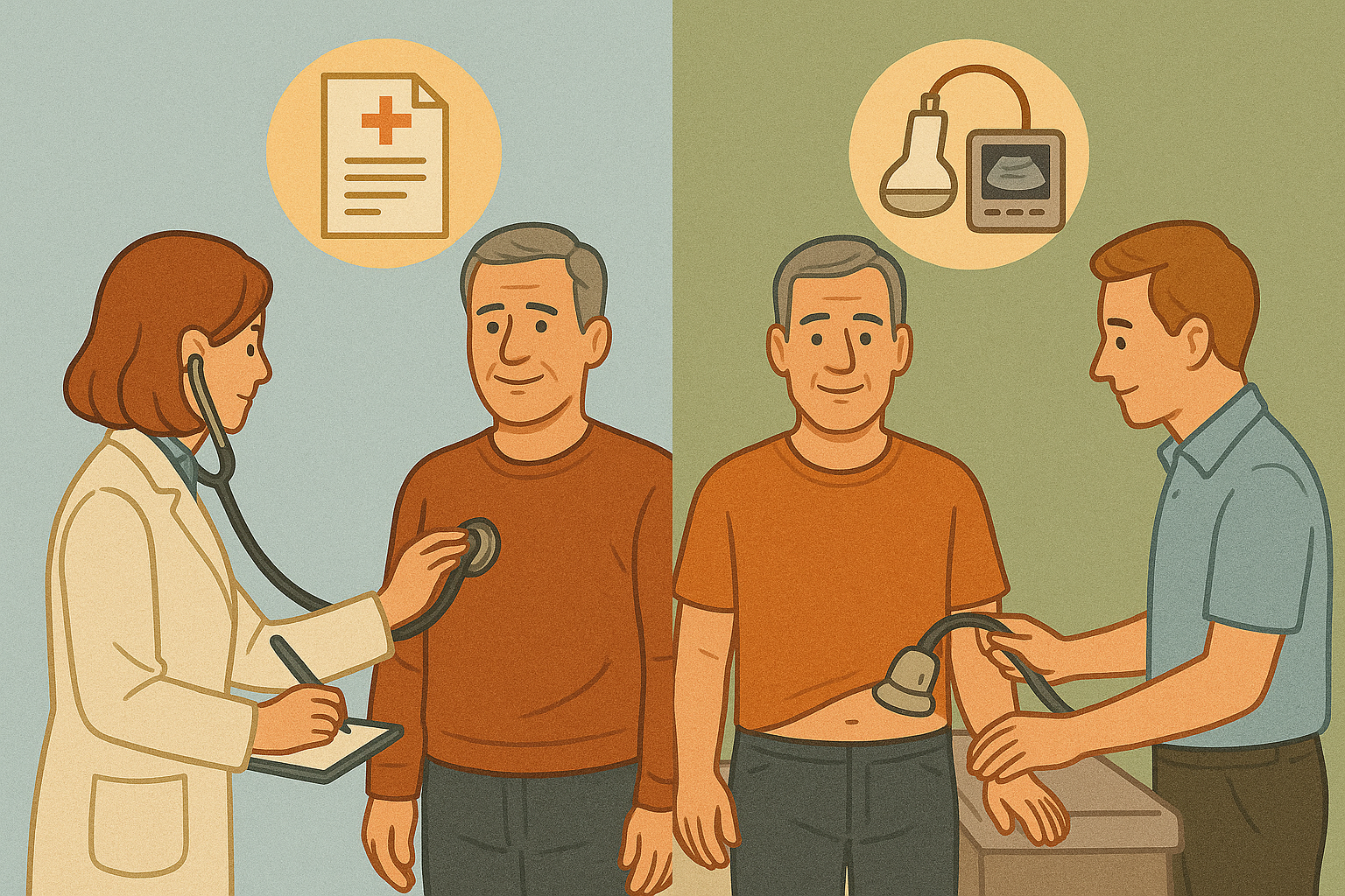 중년의 정기 건강검진과 필요시 선택검진의 장점과 한계비교