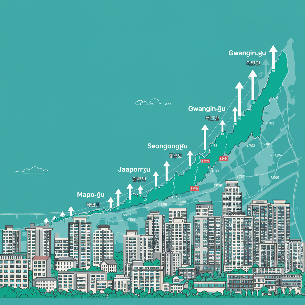 성동, 마포, 광진구 들썩! 서울 아파트값 상승폭 확대 지역 완벽 가이드