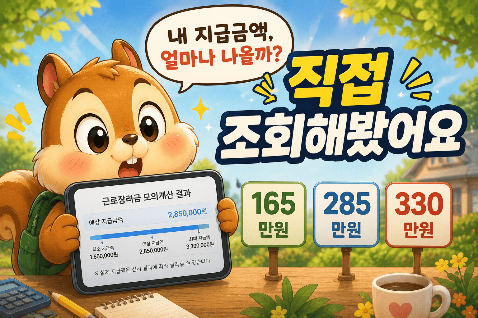 근로장려금 지급금액