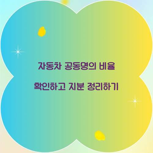 자동차 공동명의 비율