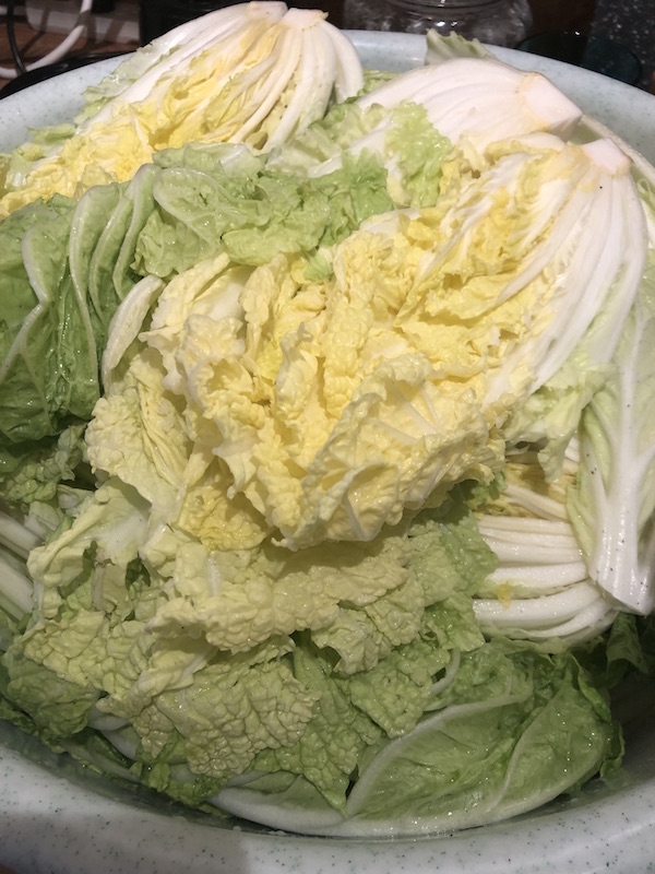 배추 절이기