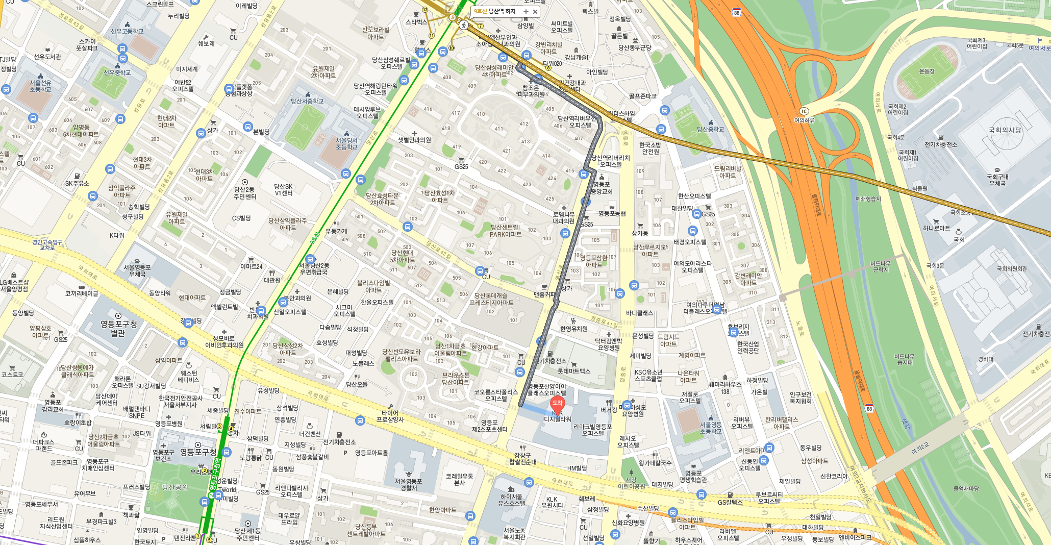 영등포 지식산업센터 가는길