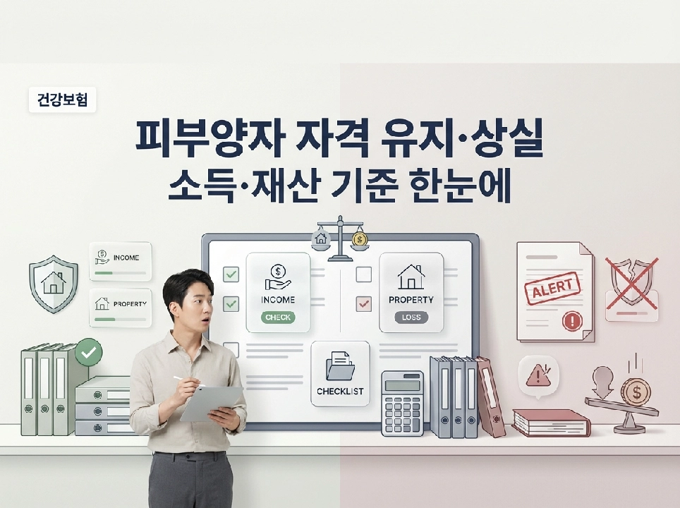 피부양자 자격 유지와 상실 체크리스트, 소득&middot;재산 기준 한 번에 정리