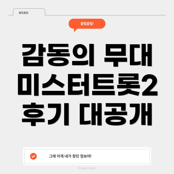 미스터트롯2 콘서트 후기