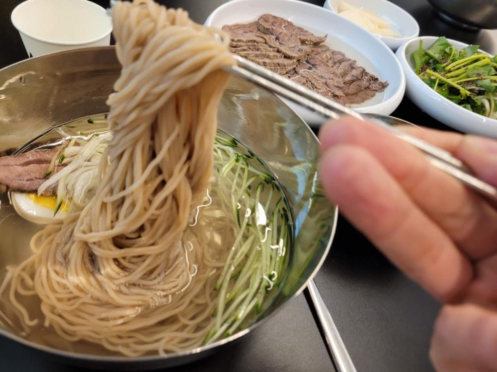 하남 미사 서막 순메밀 막국수 면발