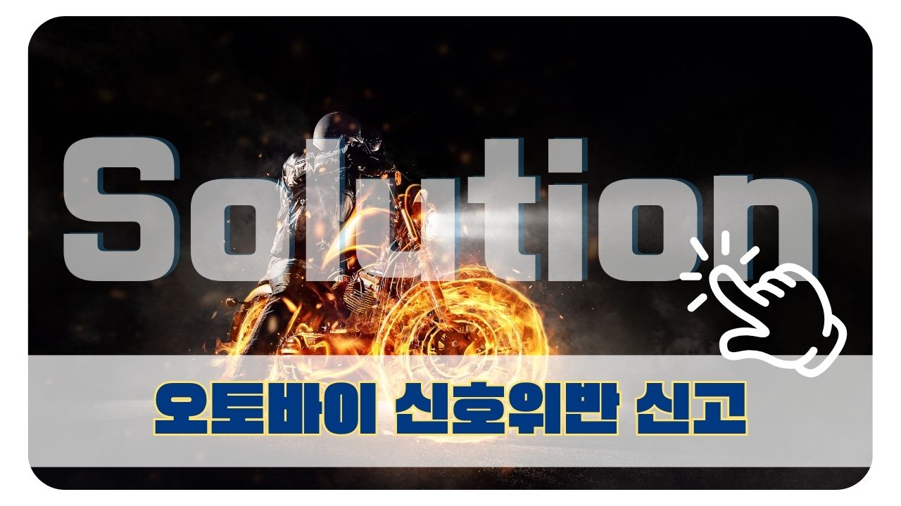 오토바이 신호위반 신고