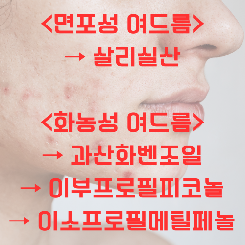여드름 연고 사용 분류
