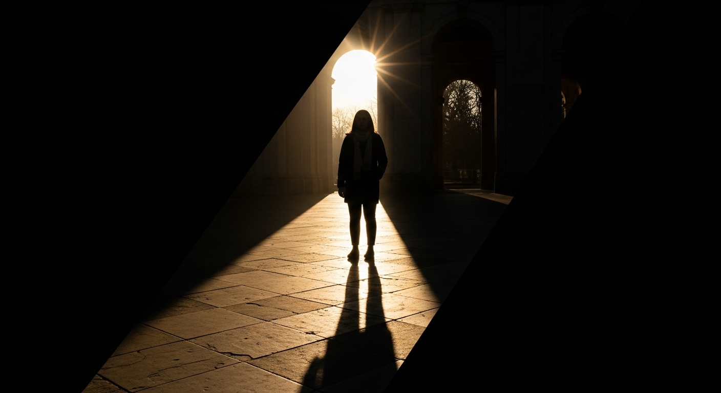 빛과 어둠의 프레임 사진