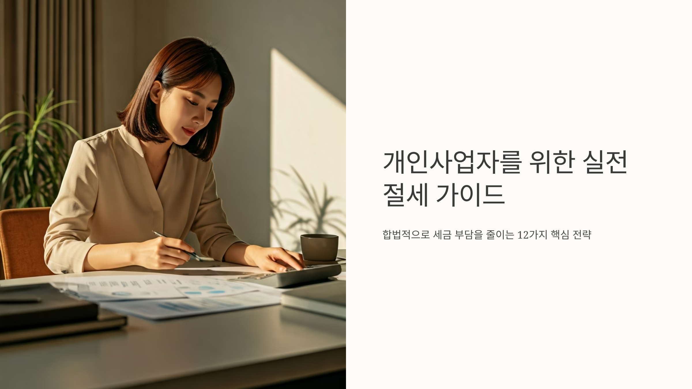 개인사업자 세금 폭탄 피하는 22가지 절세 전략 💰