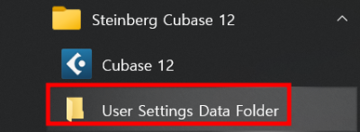 큐베이스 설정파일 저장 폴더
