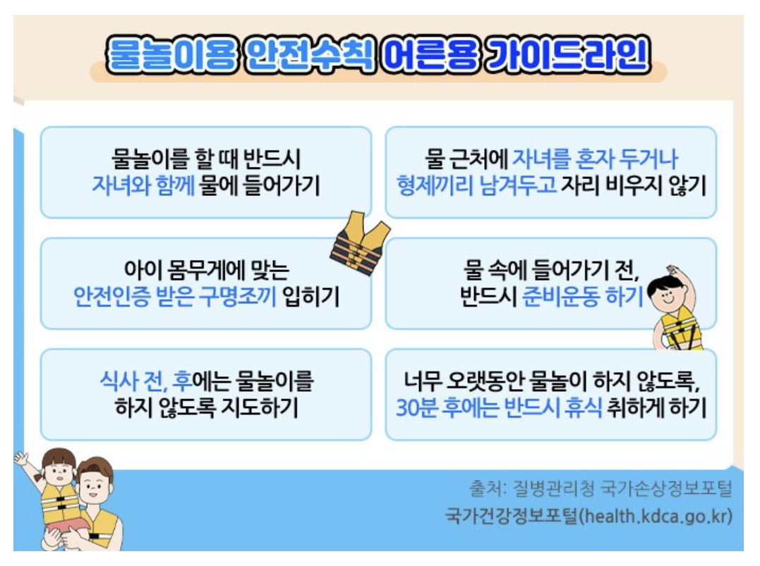 물놀이용 안전수칙