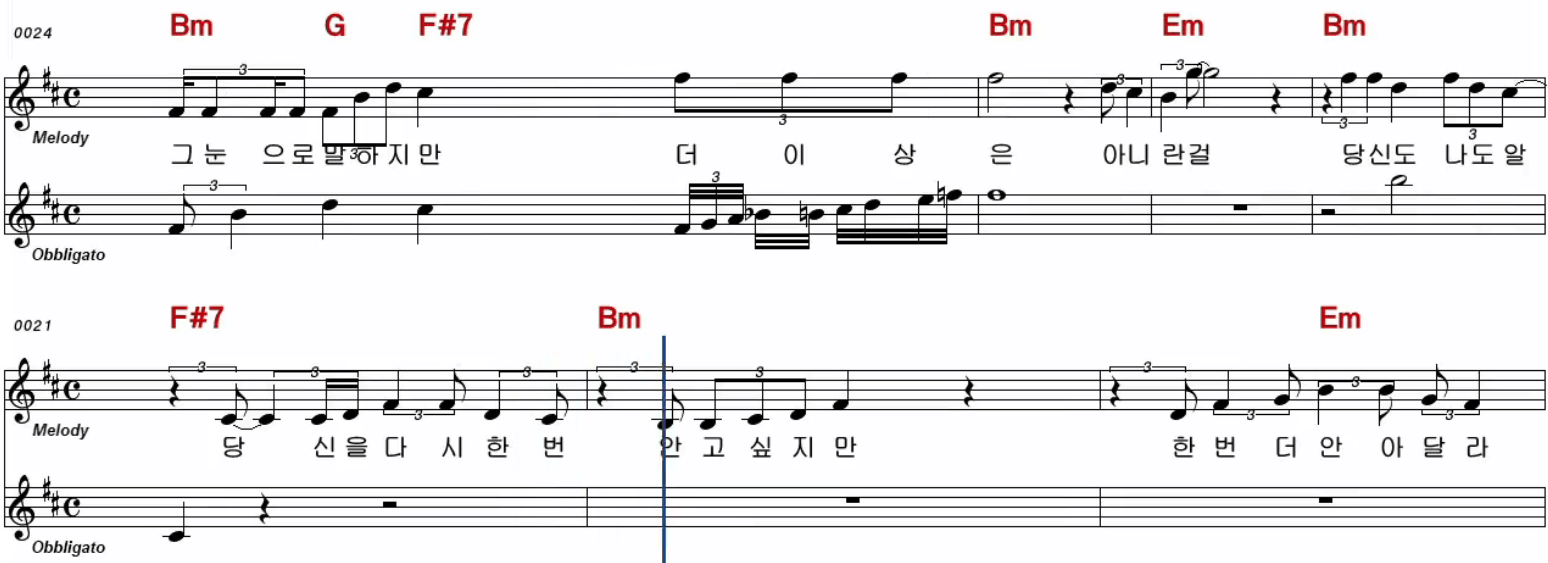 신유 나쁜 남자 악보