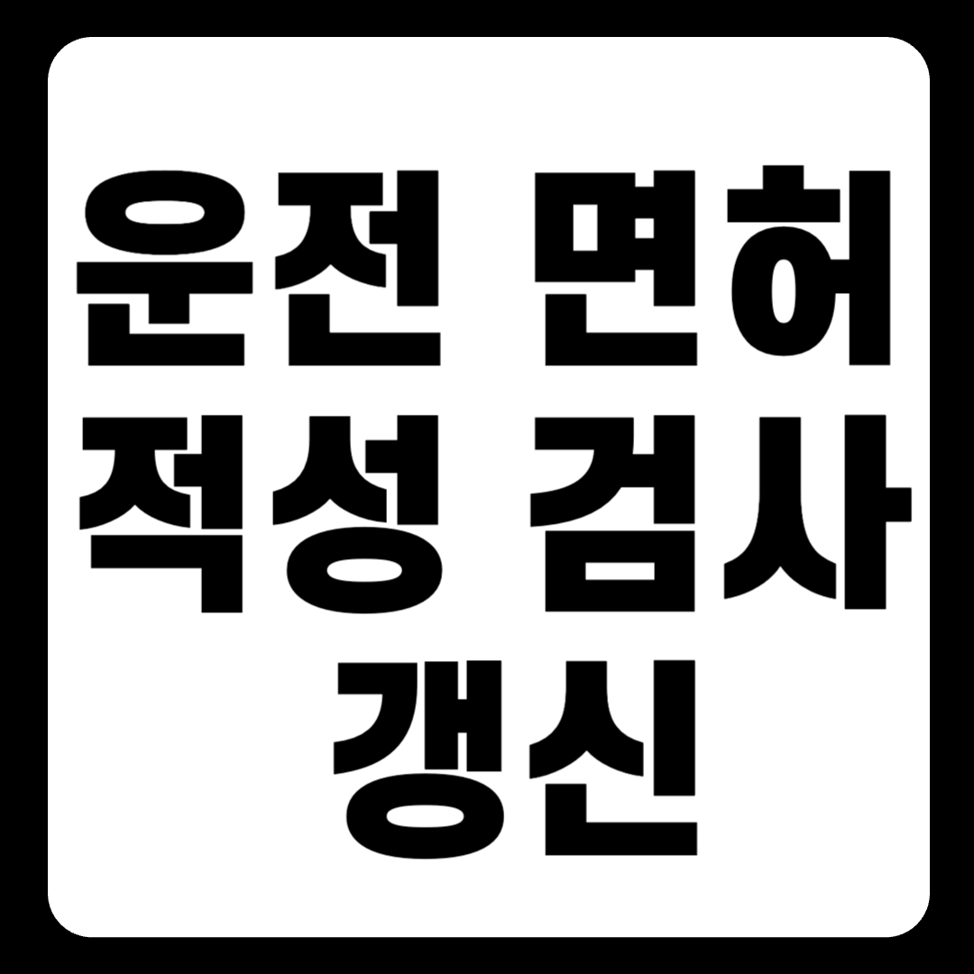 운전 면허 적성 검사 갱신 : 방문 없이 인터넷 빠르게(+2024)