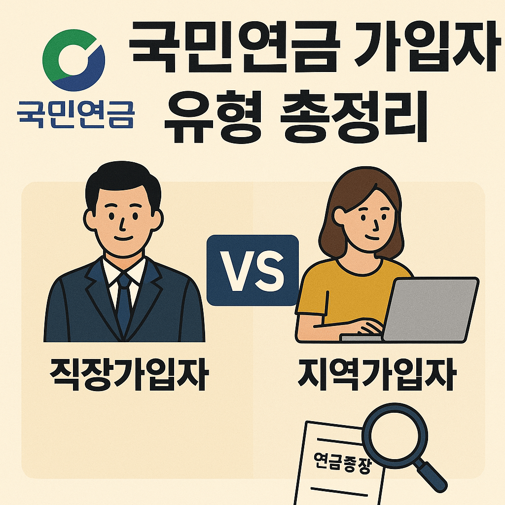 국민연금 가입자 유형별 차이