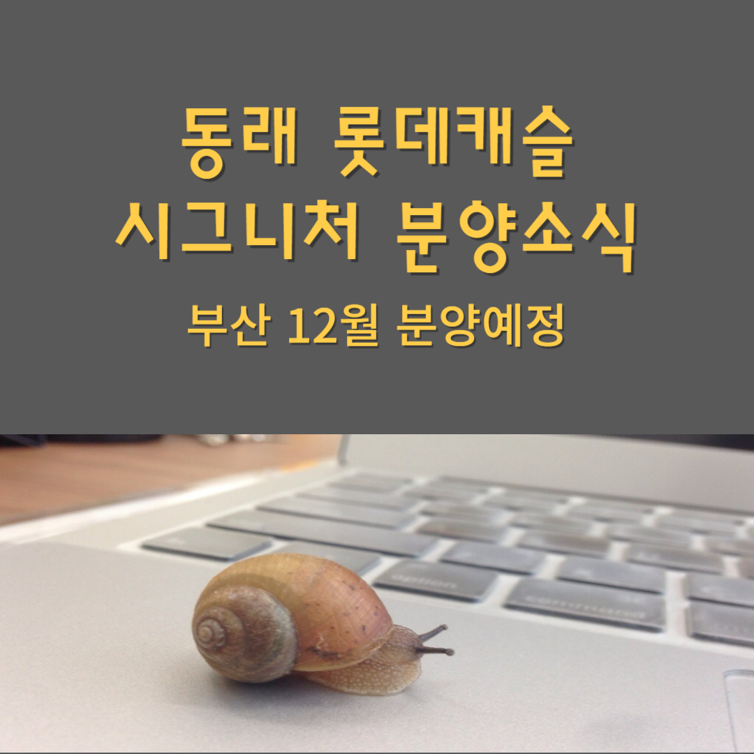 동래 롯데캐슬 시그니처 분양