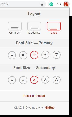 이중자막 폰트 크기 설정