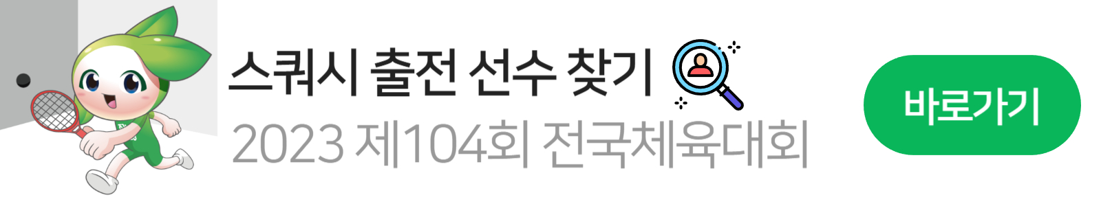 전국체육대회 스쿼시 마스코트 1