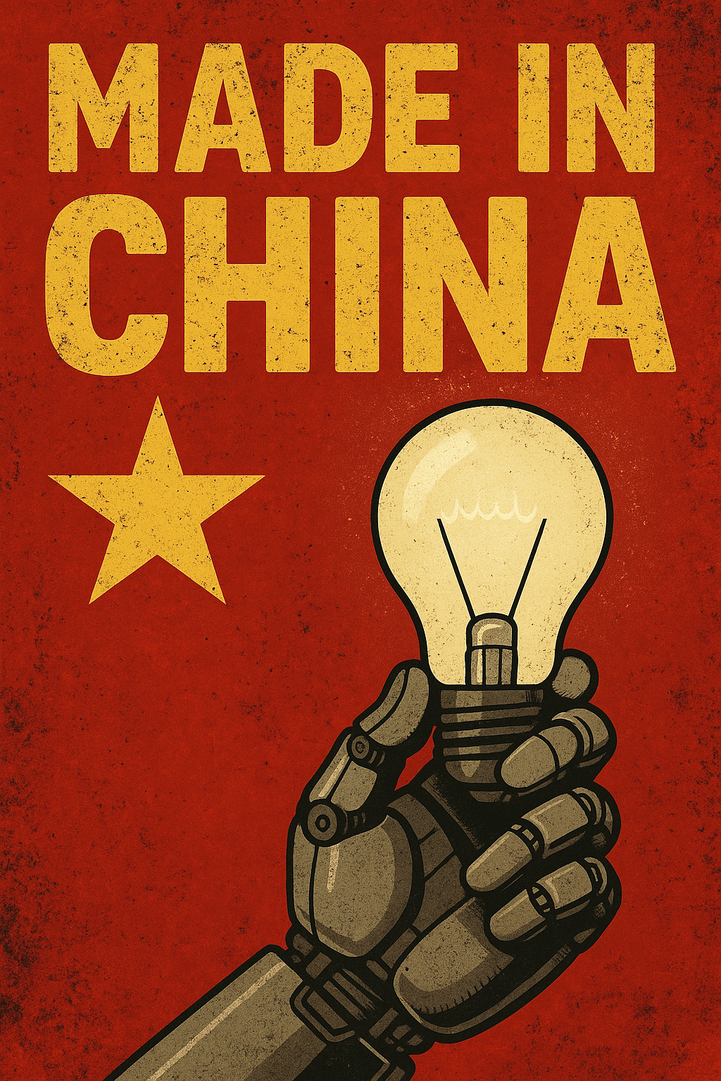 중국 기술 이전 강요 풍자 사진