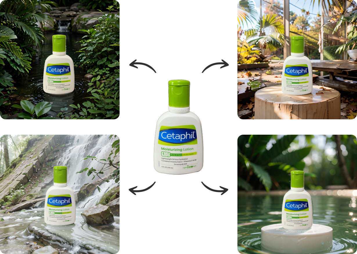 누끼 이미지로 만든 다양한 제품 이미지