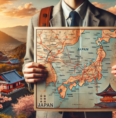 일본 지도 사진