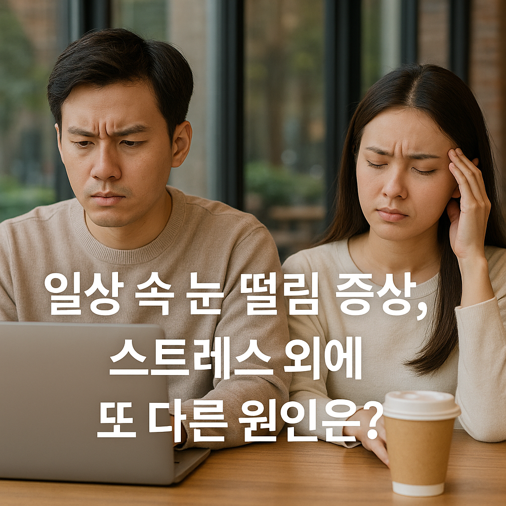 눈떨림증상 스트레스외에 또 다른 원인은