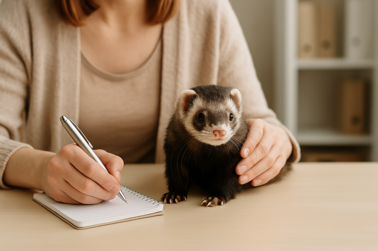 꼬마 족제비 페럿, 입양 전 고려해야 할 필수 사항 5가지