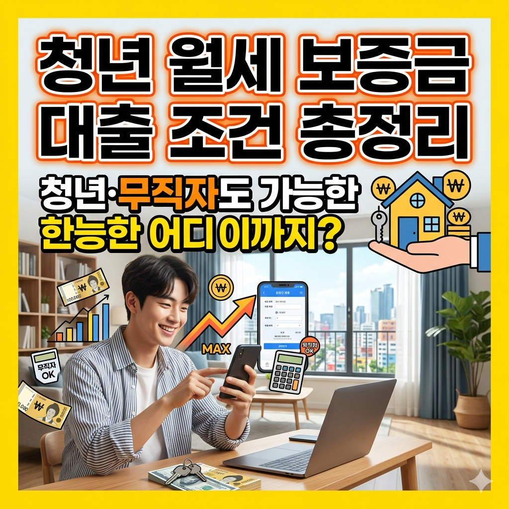 청년 월세 보증금 대출 조건 총정리｜청년&middot;무직자도 가능한 한도 어디까지?