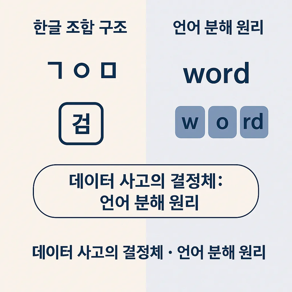 한글 조합 : 언어 분해의 원리