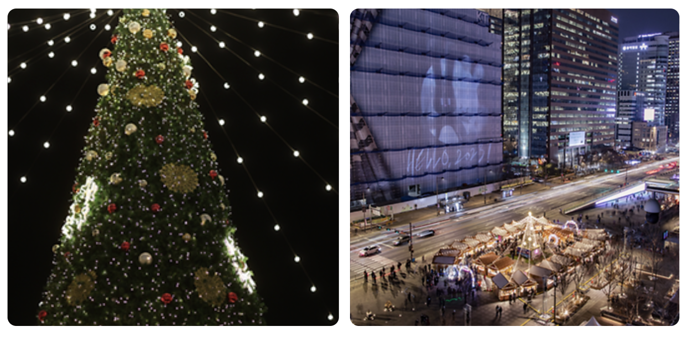 2024 서울 청계천 빛초롱 축제와 광화문 크리스마스 마켓 일정 장소 주차 정보