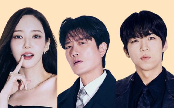 컨피던스맨 KR 등장 인물: 왼쪽 부터 박민영, 박희순, 주종혁