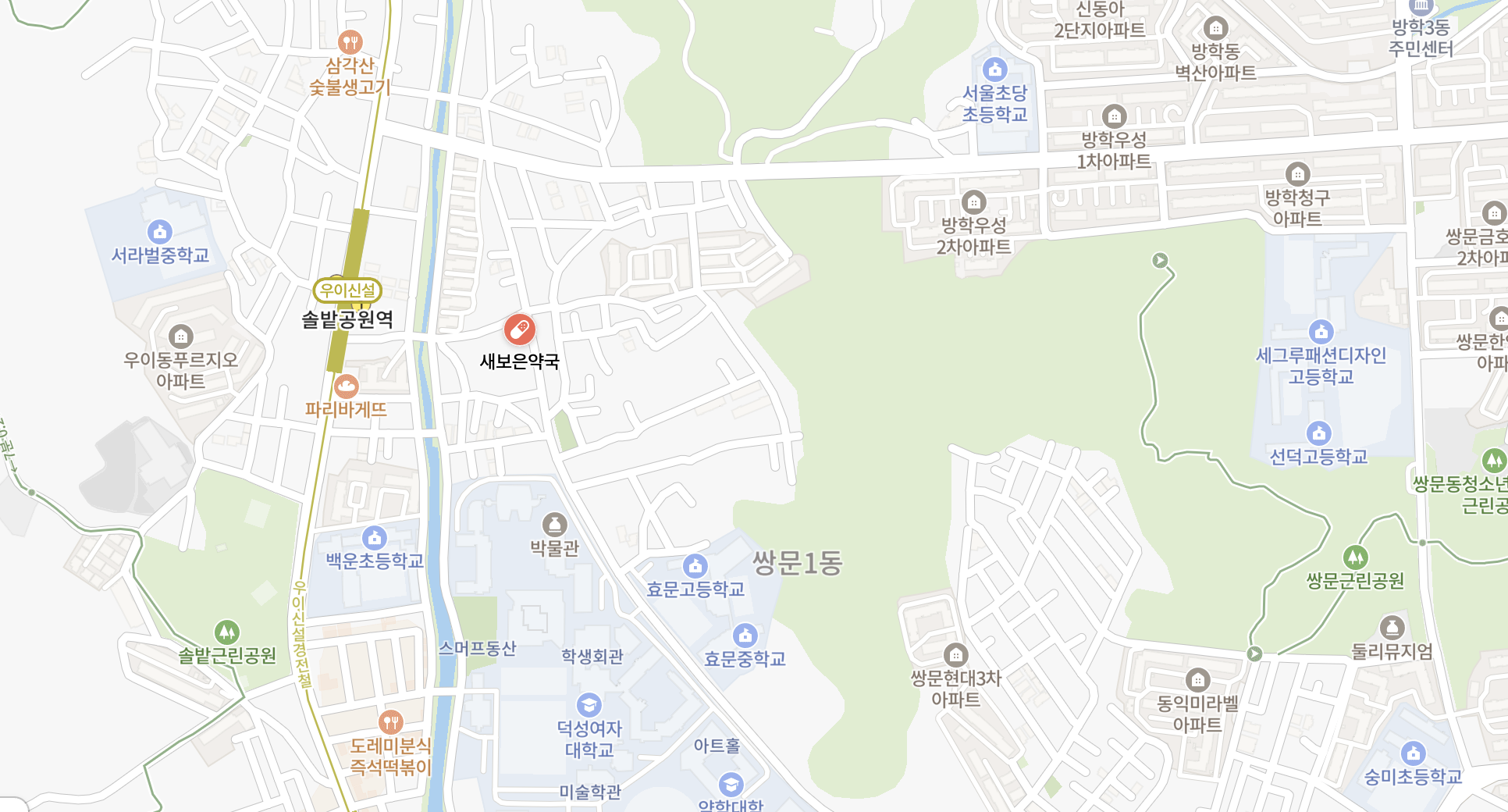 새보은약국 위치 지도