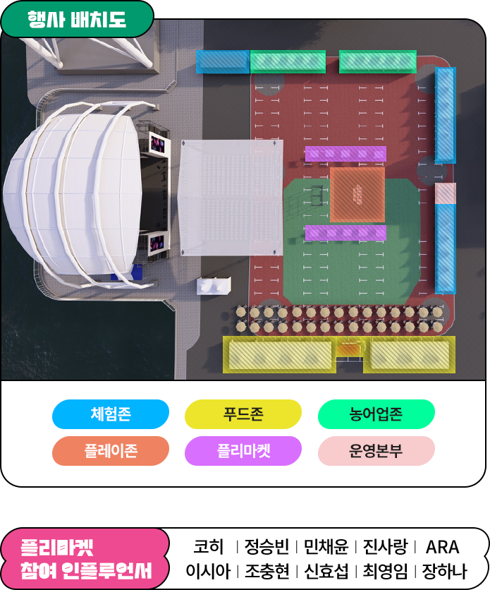 2024 GYIF 경남 청년 인플루언서 페스티벌 행사배치도