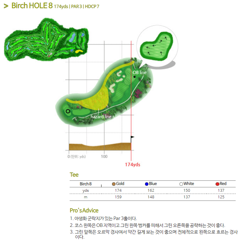 가평베네스트 골프클럽 버치코스 8