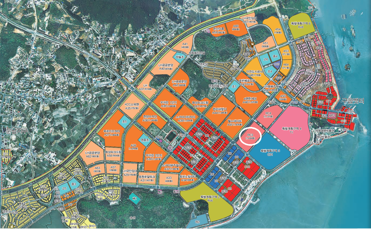 영종하늘도시 RC4 동부 센트레빌(예정) - 위치