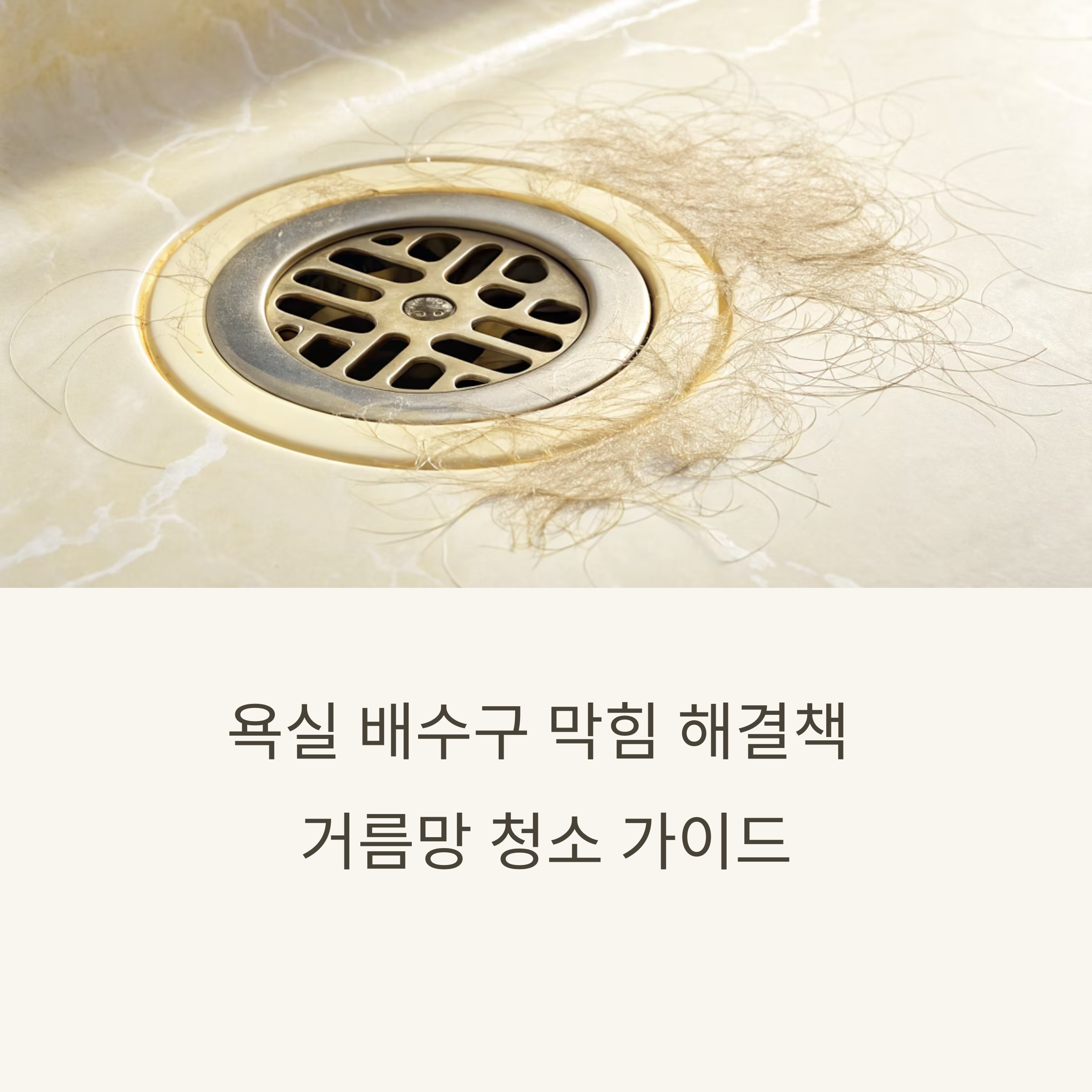 배수구 거름망 청소 완벽 가이드