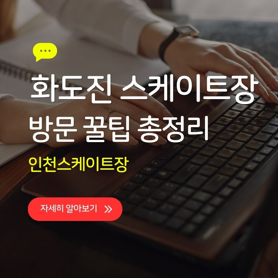 인천 화도진공원 스케이트장 이용 전경