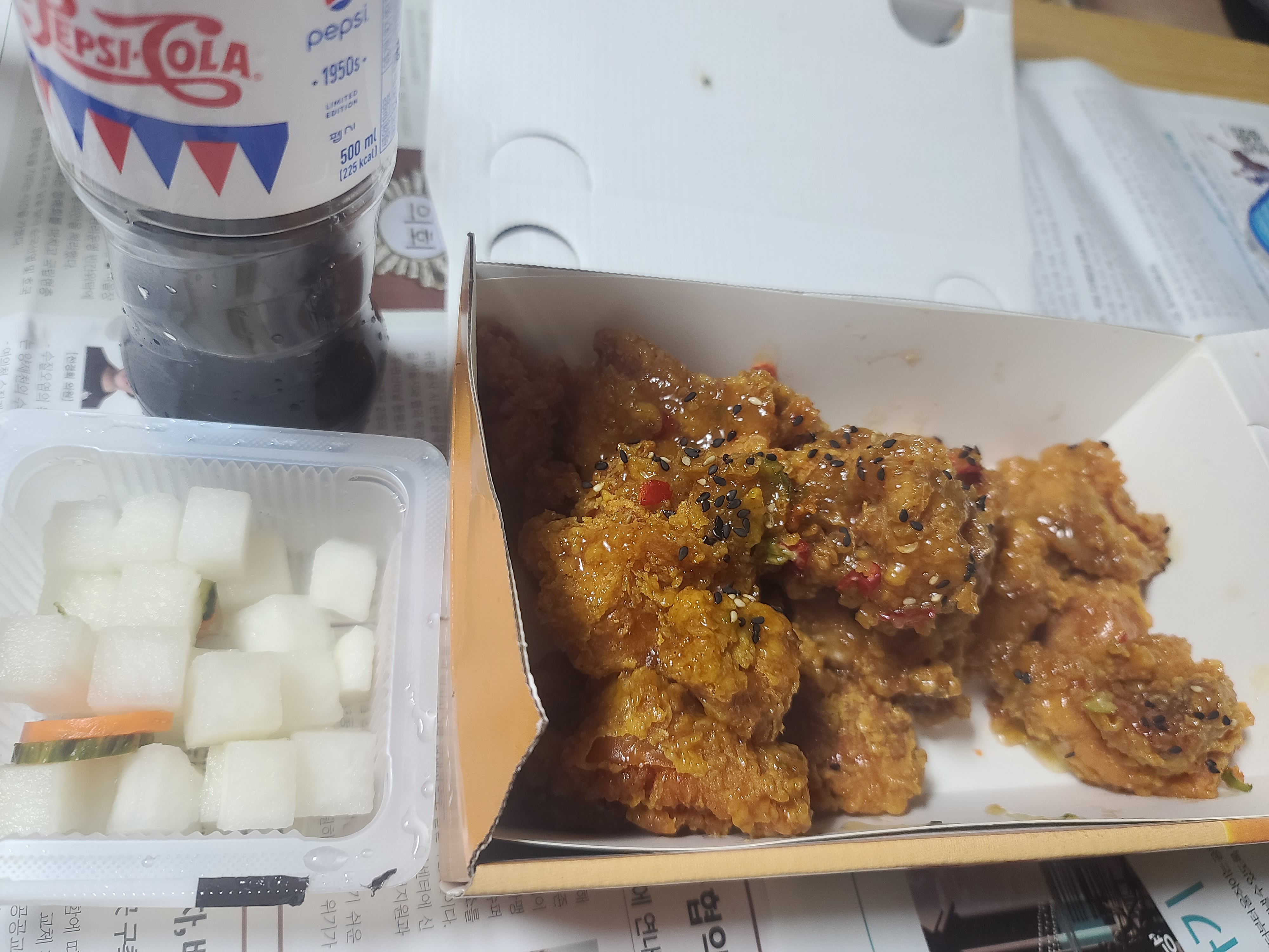 자담치킨 맵슐랭 순살 세트 구성