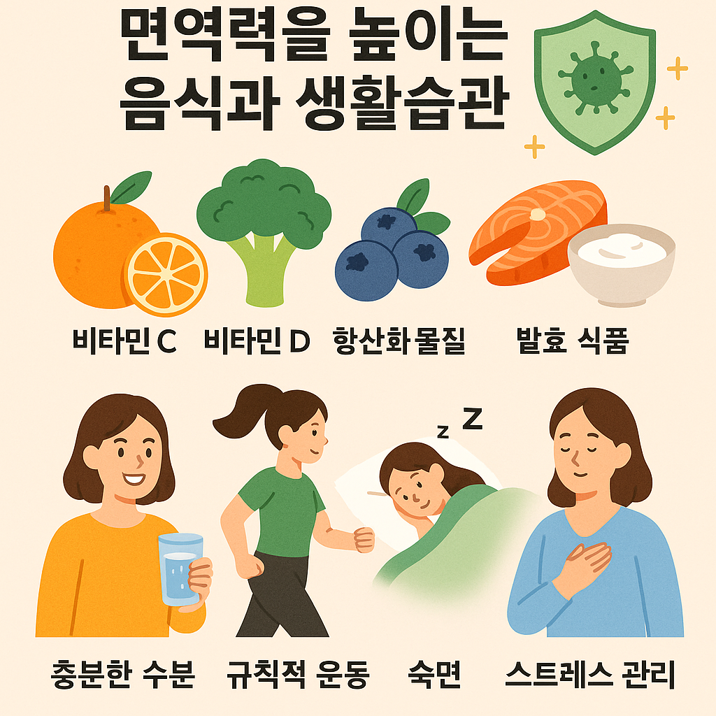 면역력을 높이는 음식과 생활습관, 건강한 몸의 첫걸음