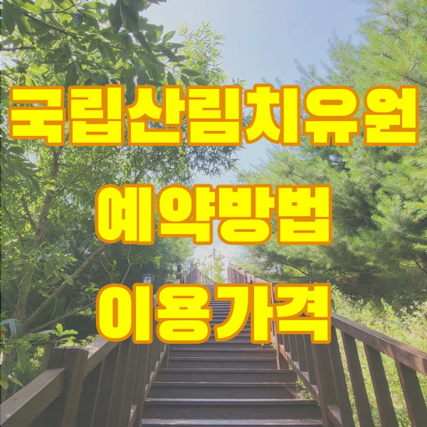 국립산림치유원 예약 방법 이용 가격