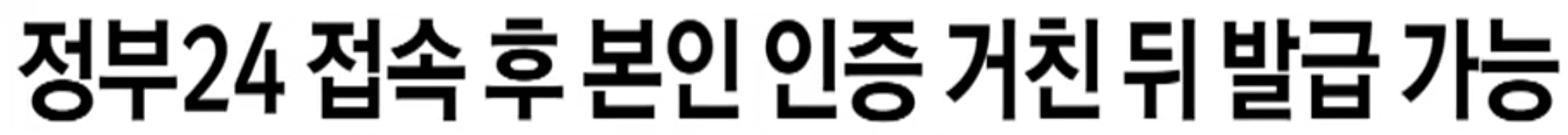 정부24 본인 인증